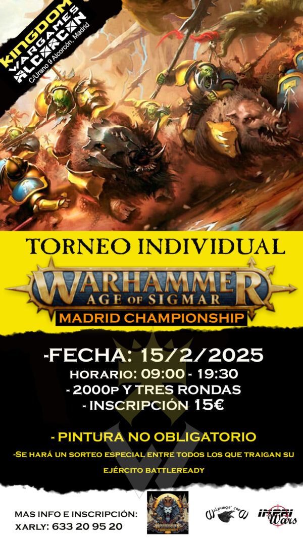 Torneo Individual AoS 15/2/2025 KINGDOM ALCORCON MADRID CHAMPIONSHIP