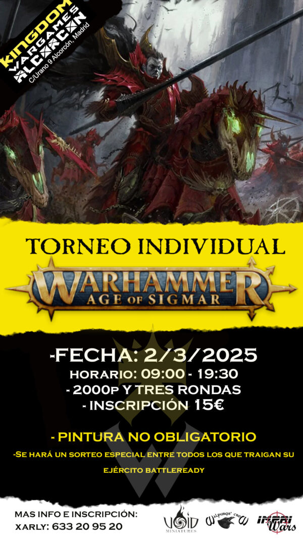 Torneo Individual AoS 2/3/2025 KINGDOM ALCORCON