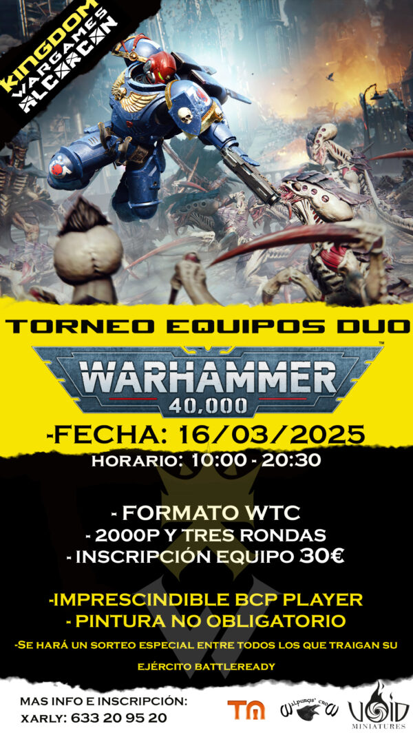 Torneo Equipos Duo W40K 16/3/2025