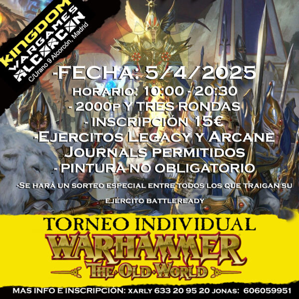 Torneo The Old World 5/4/2025 KINGDOM ALCORCON